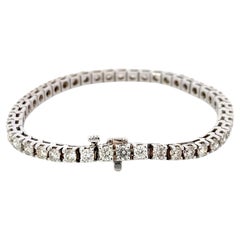 Diamant-Tennisarmband aus 14K Weißgold mit 6,60 Karat Diamanten