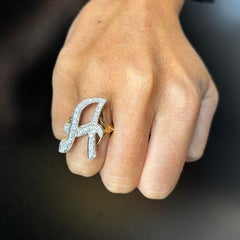 Diamond "A" Initial Ring