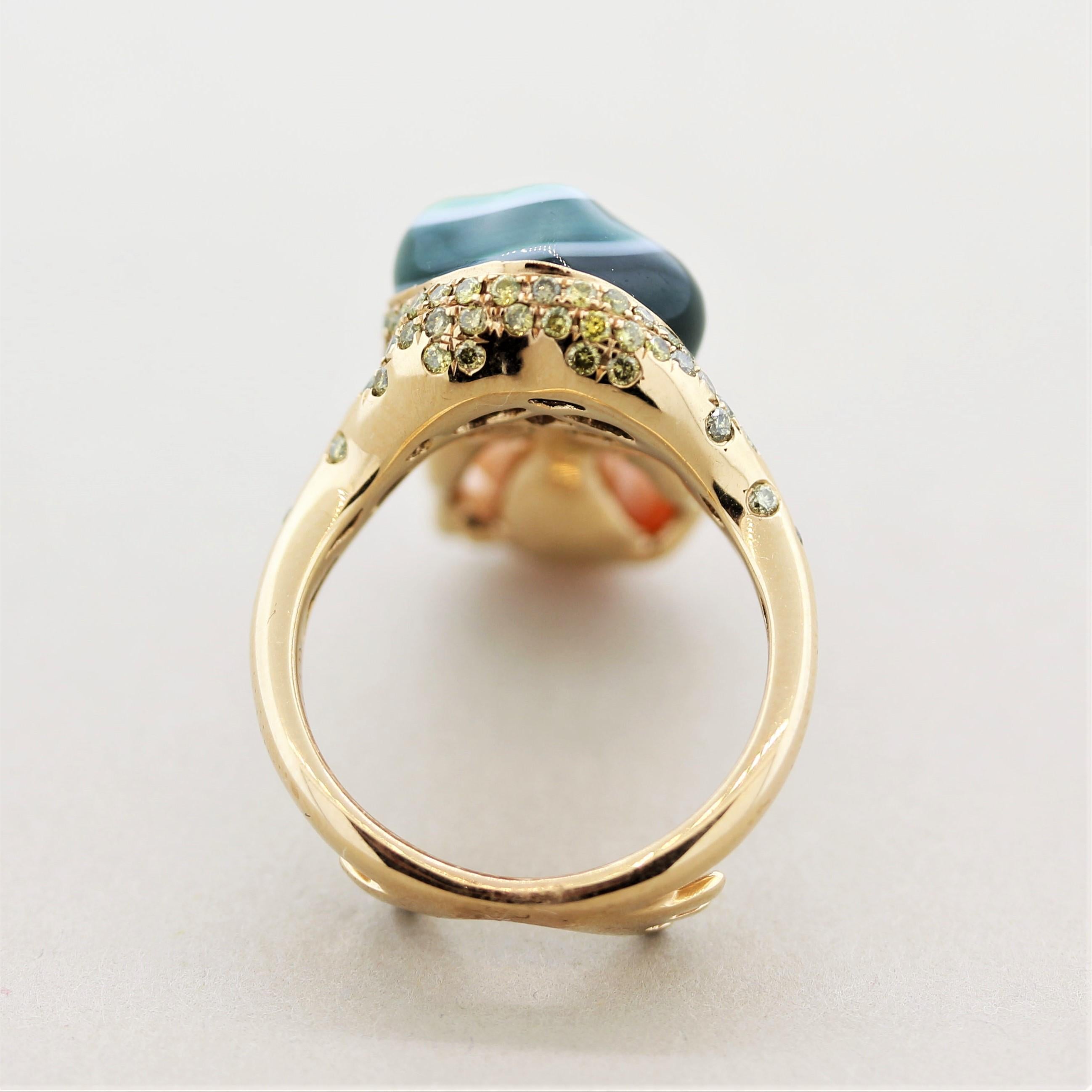 diamond frog ring