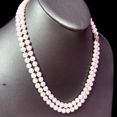 Diamant-Diamant- Akoya-Perle 2-Strand-Halskette 18k Gold 6,5 mm zertifiziert