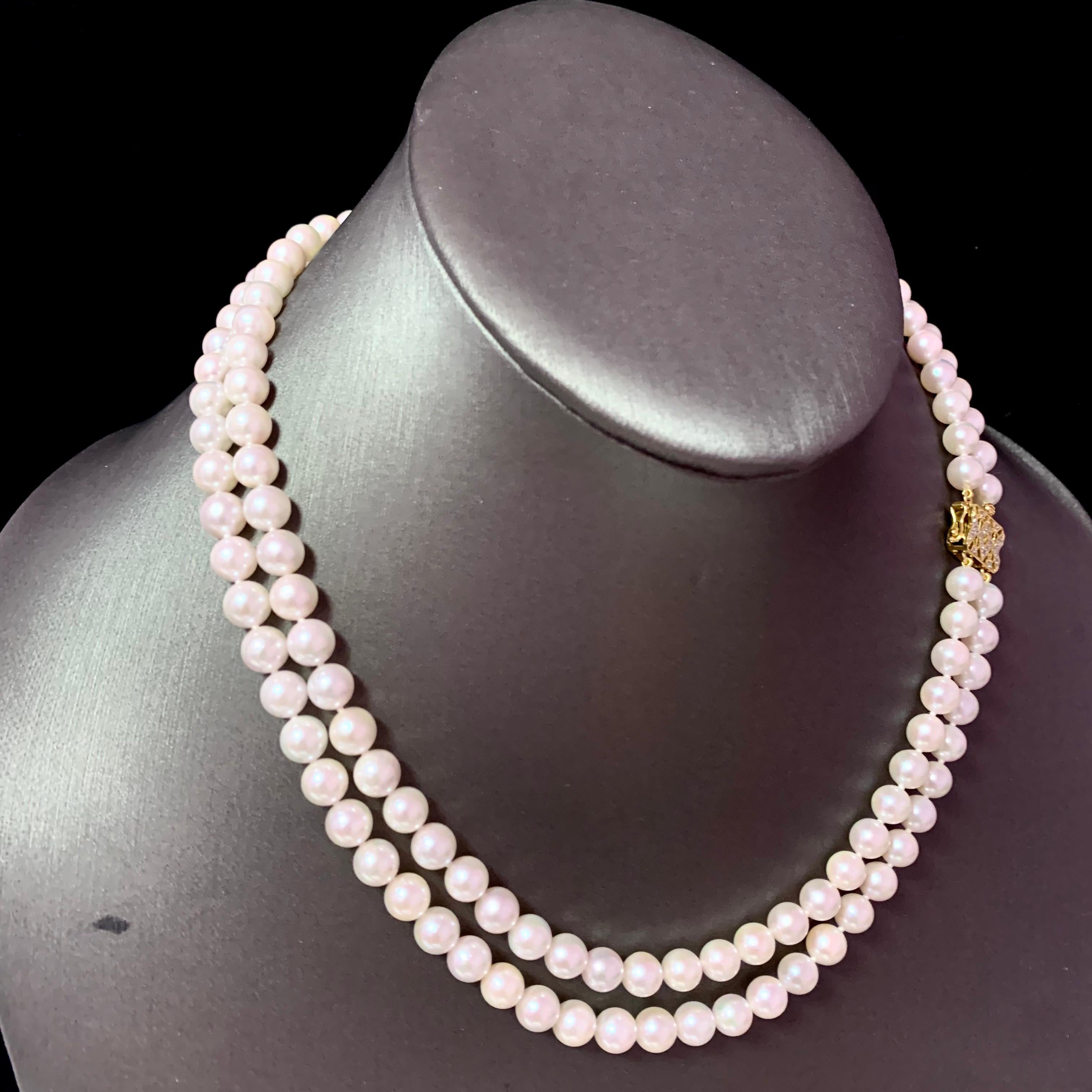 2 strand pearl necklace