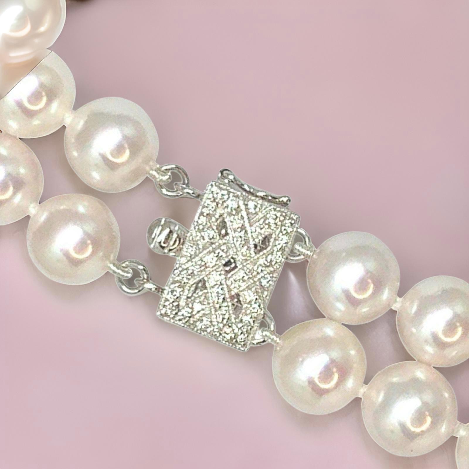 pearl and diamond necklace