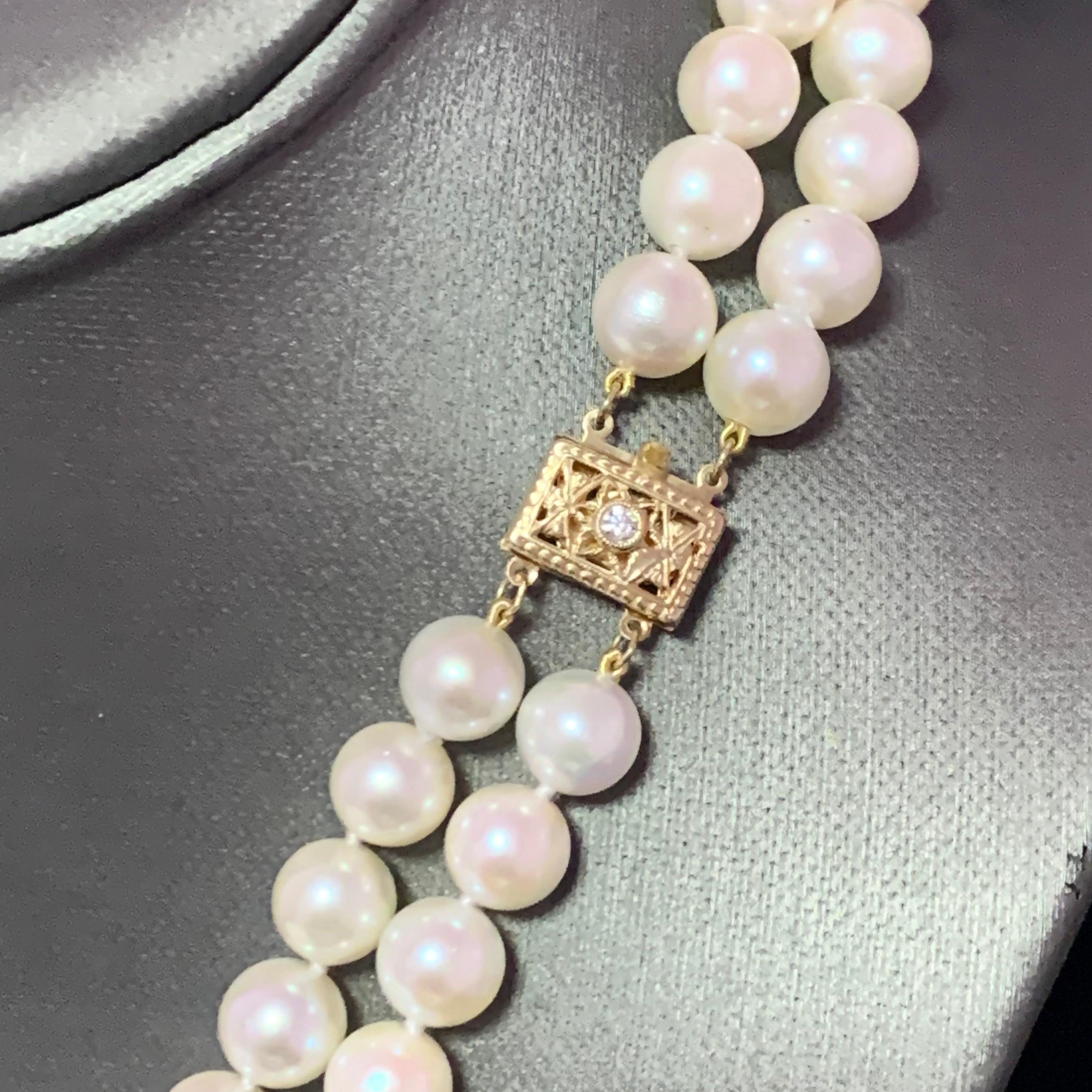2 strand pearl necklace