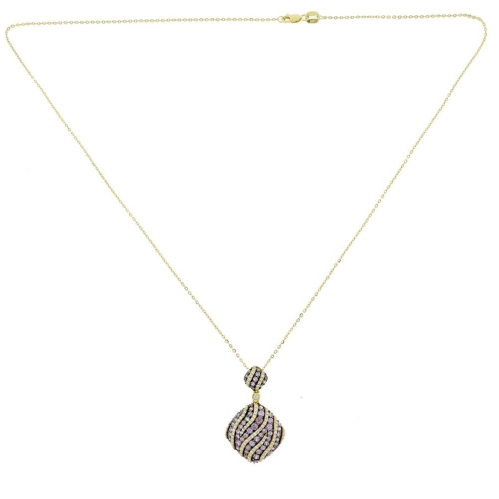 Brilliance Jewels, Miami
Questions? Call Us Anytime!
786,482,8100

Metal:  Yellow Gold

Metal Purity:14k

Style: Pendant

Weight: 6.1 g

Length: 18 inches, 20 inches with pendant

Stones:  Diamonds, Amethyst

Includes:  2 year warranty

