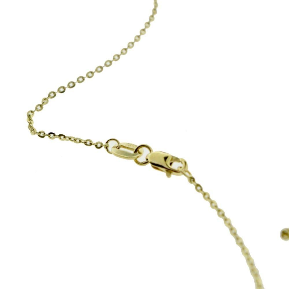 Women's or Men's Diamond & Amethyst Double Diamond Drop Swivel Pendant Necklace Yellow Gold For Sale