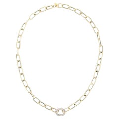 Collar de eslabones de oro amarillo de 14K con diamantes «Amplify» de 0,30 ct