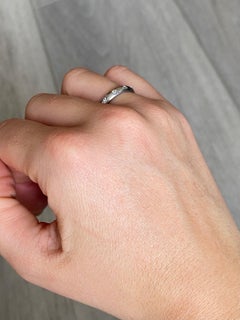 Diamant- und 18 Karat Weißgold-Ring