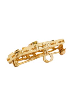 Diamond and 18 Karat Yellow Gold Convertible Brooch