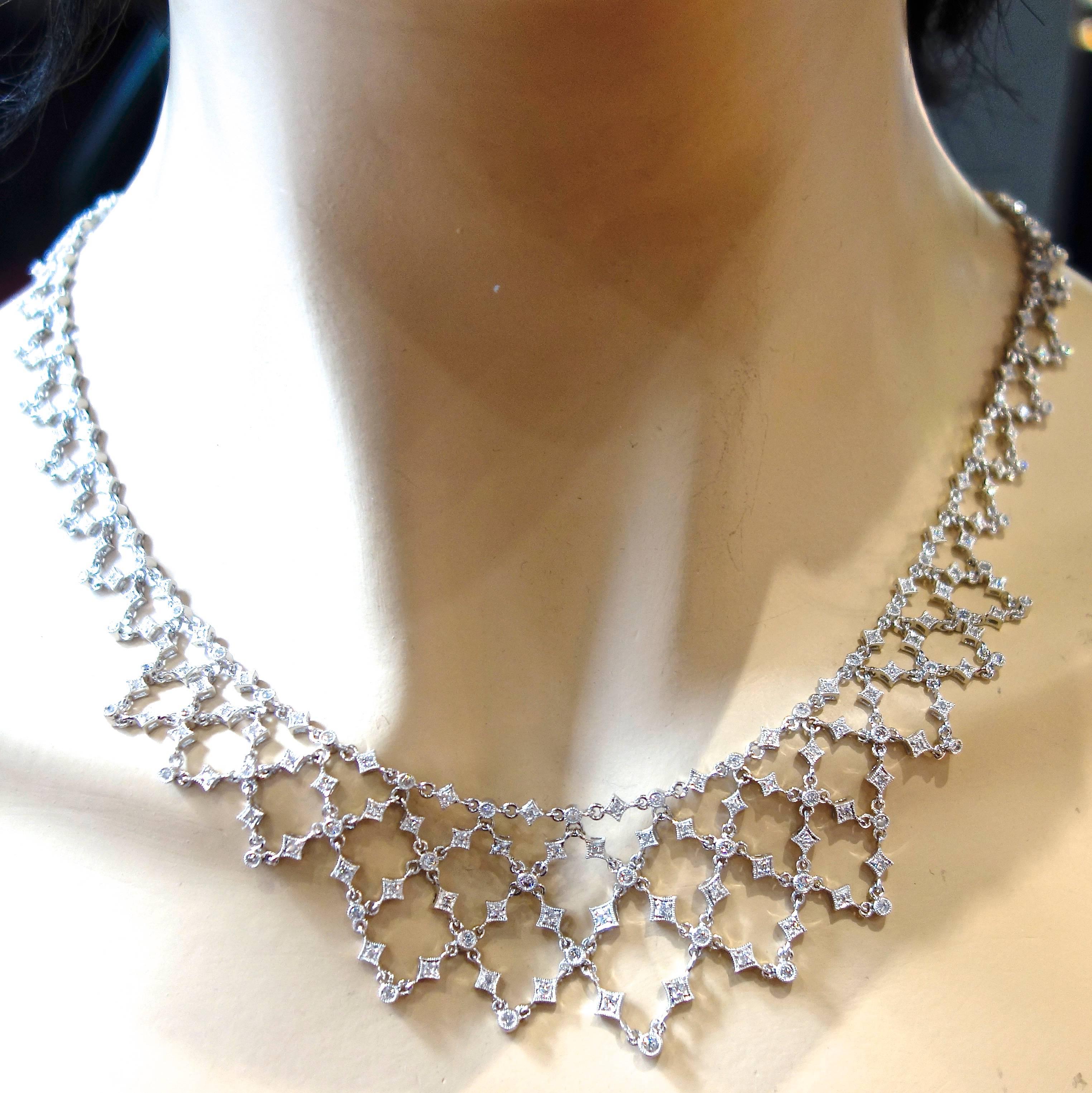 Women's or Men's Diamond and 18 Karat Fine Necklace