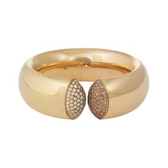 Brazalete de diamantes y oro de 18 quilates  Pulsera