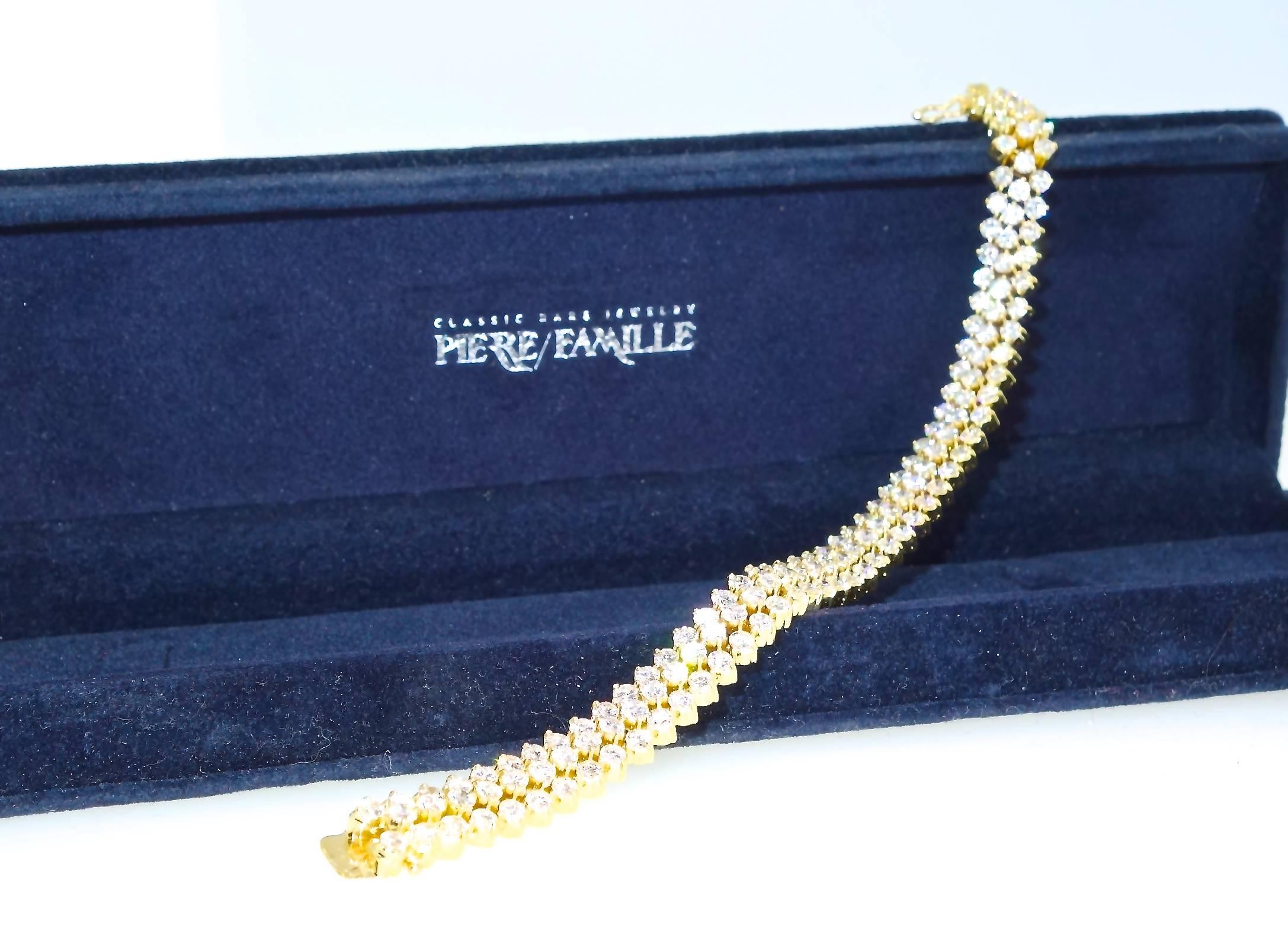 Diamond Gold Flexible Bracelet 1