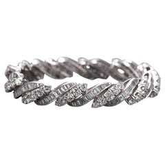 Diamond and 18k White Gold Bracelet