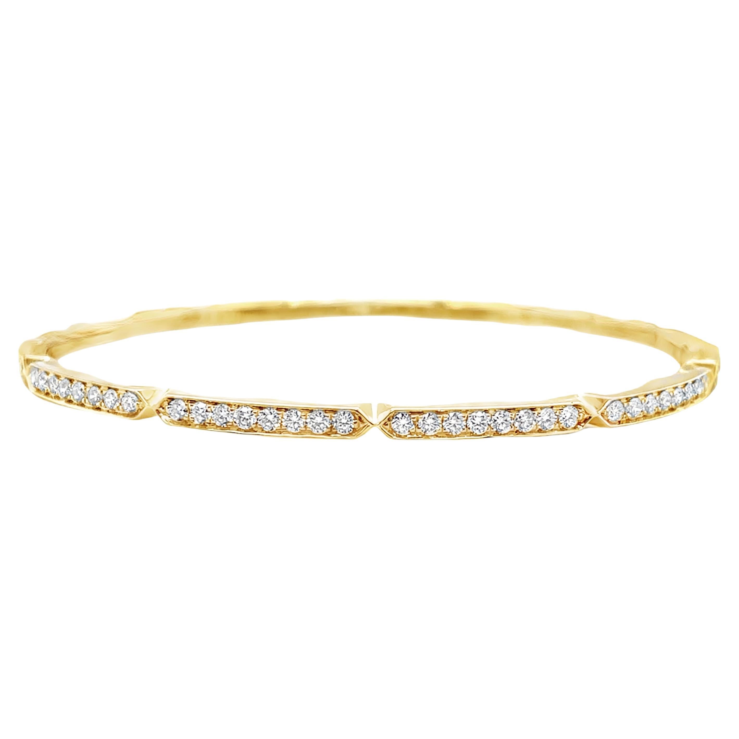 Armband aus Diamant und 18k Gelbgold, 0,90 Karat Gesamtgewicht