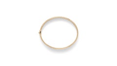 Heart The Stones by Halle Millien Diamond and 18K Yellow Gold Bangle Bracelet