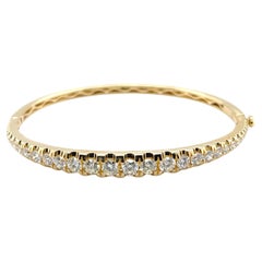 Manschettenarmband mit Diamanten und 18 Karat Gelbgold, 2,61 Karat Gesamtgewicht