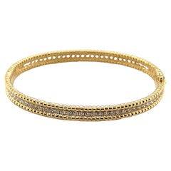 Bracciale a cerniera con diamanti e oro giallo 18 carati, 1,95 carati totali