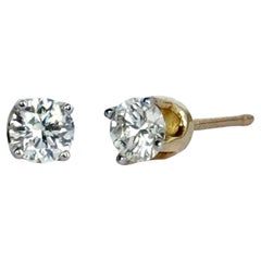 Boucles d'oreilles en or 9 carats et diamants