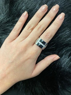 Hammerman Brothers Diamond and Black Onyx Ring