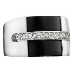 Hammerman Brothers Diamond and Black Onyx Ring