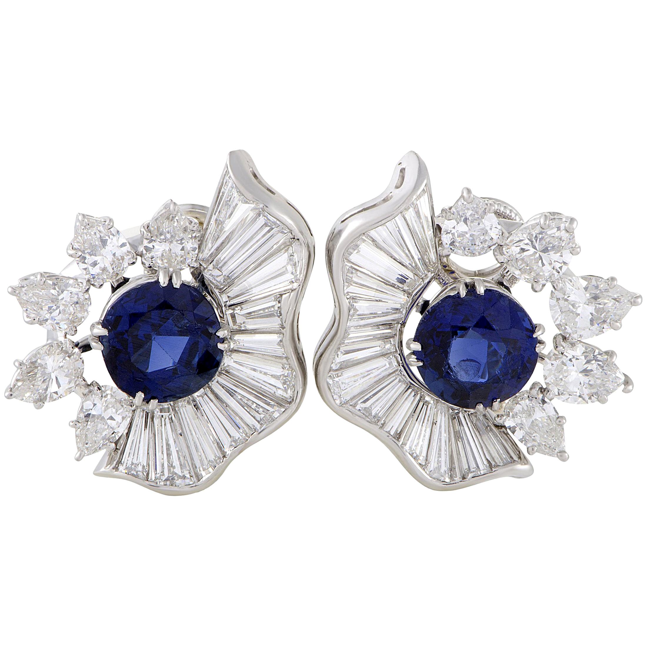 vintage sapphire earrings vintage sapphire earrings