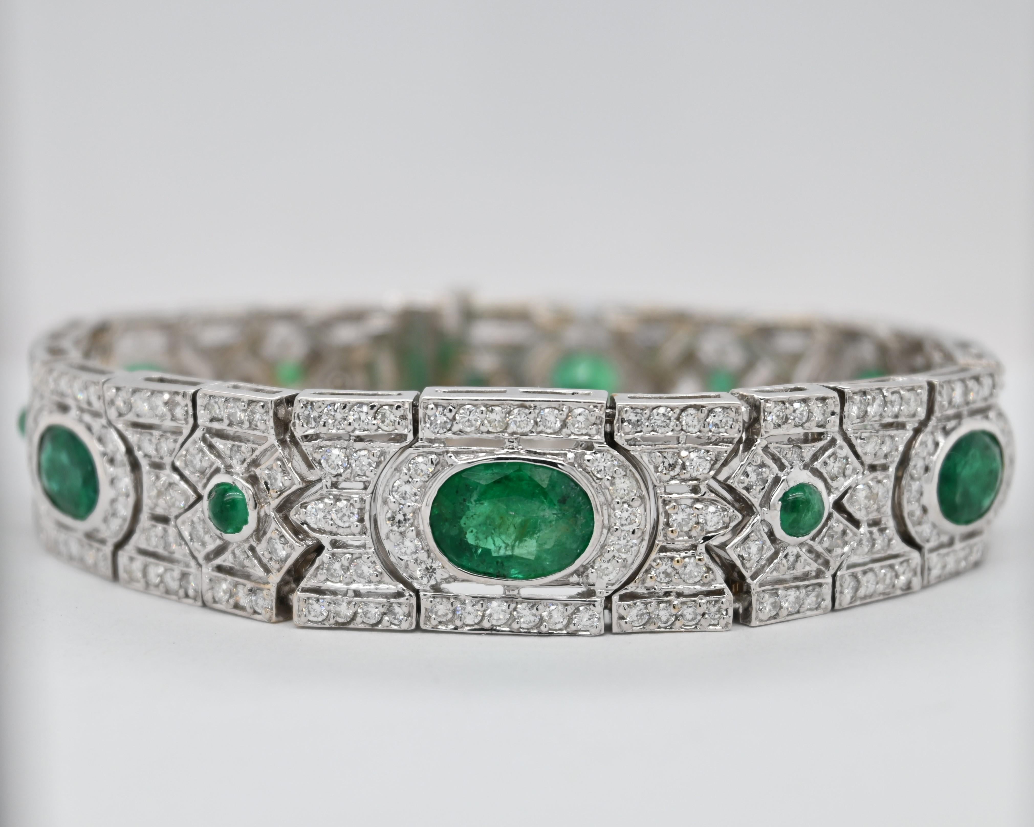 faux emerald bracelet