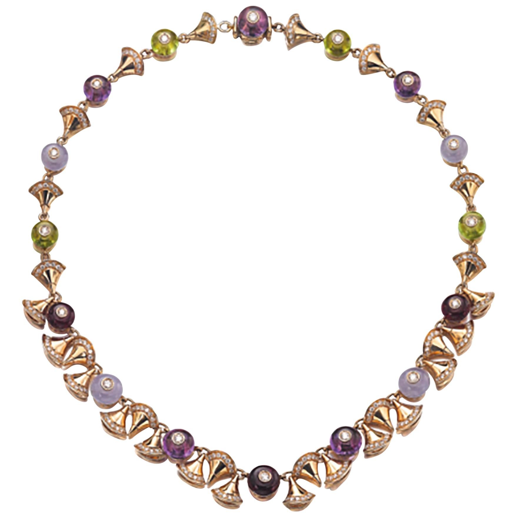 Bulgari Diamond and Colored Gem "Divas Dream" Necklace