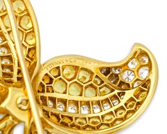 Diamond and Colored Gemstone Orchid Brooch by Tiffany & Co.