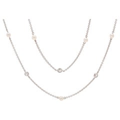 Diamond and Cultured Pearl Longchain