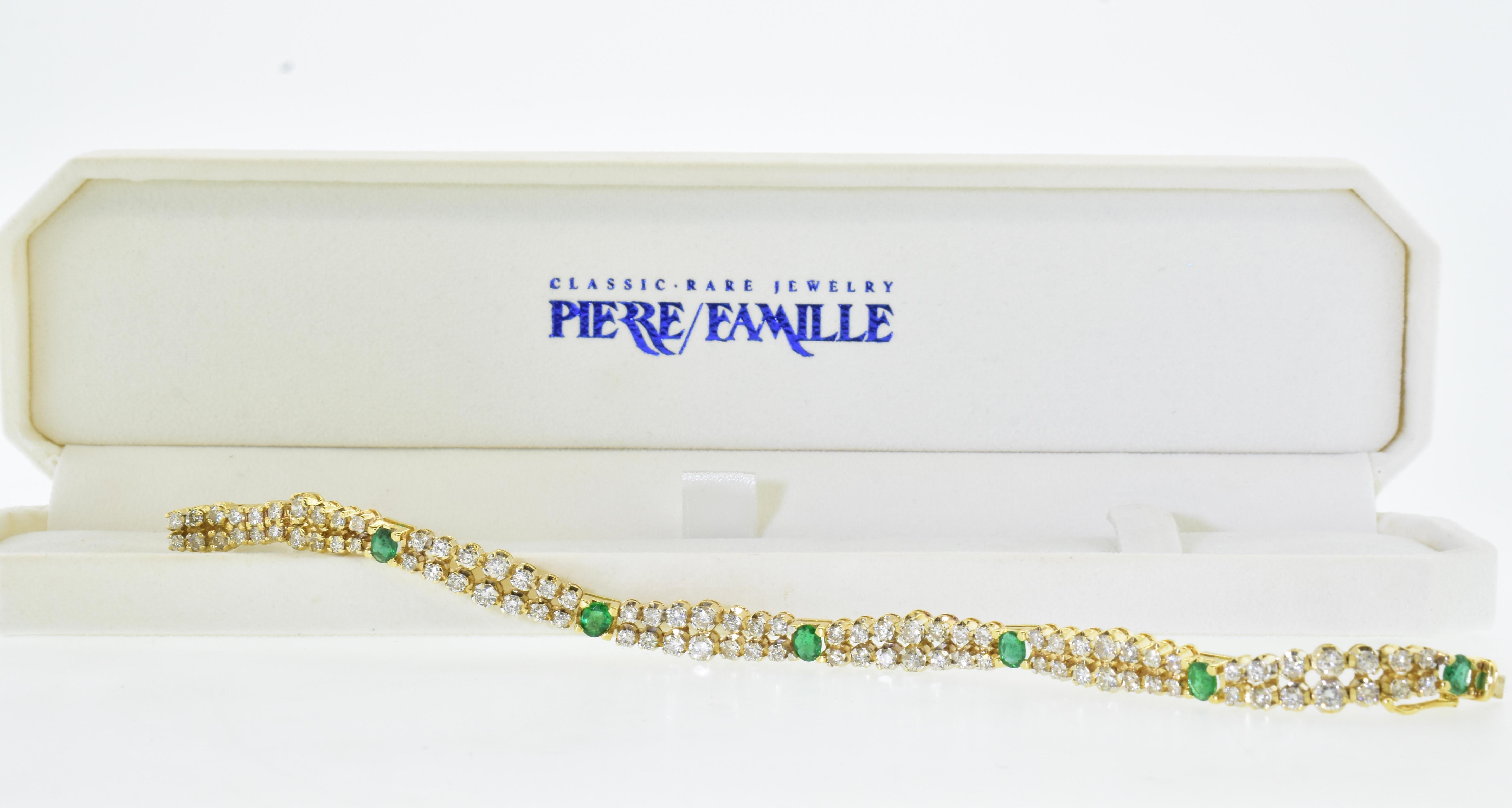 Diamond and Emerald Bracelet 2