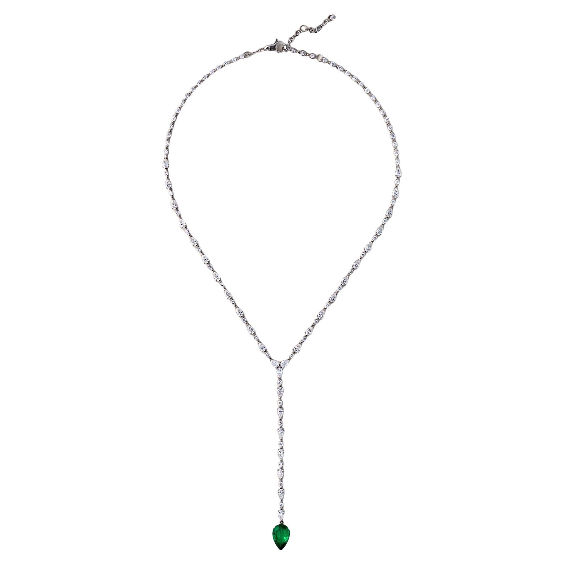 Interchangeable Diamond Lariat Necklace