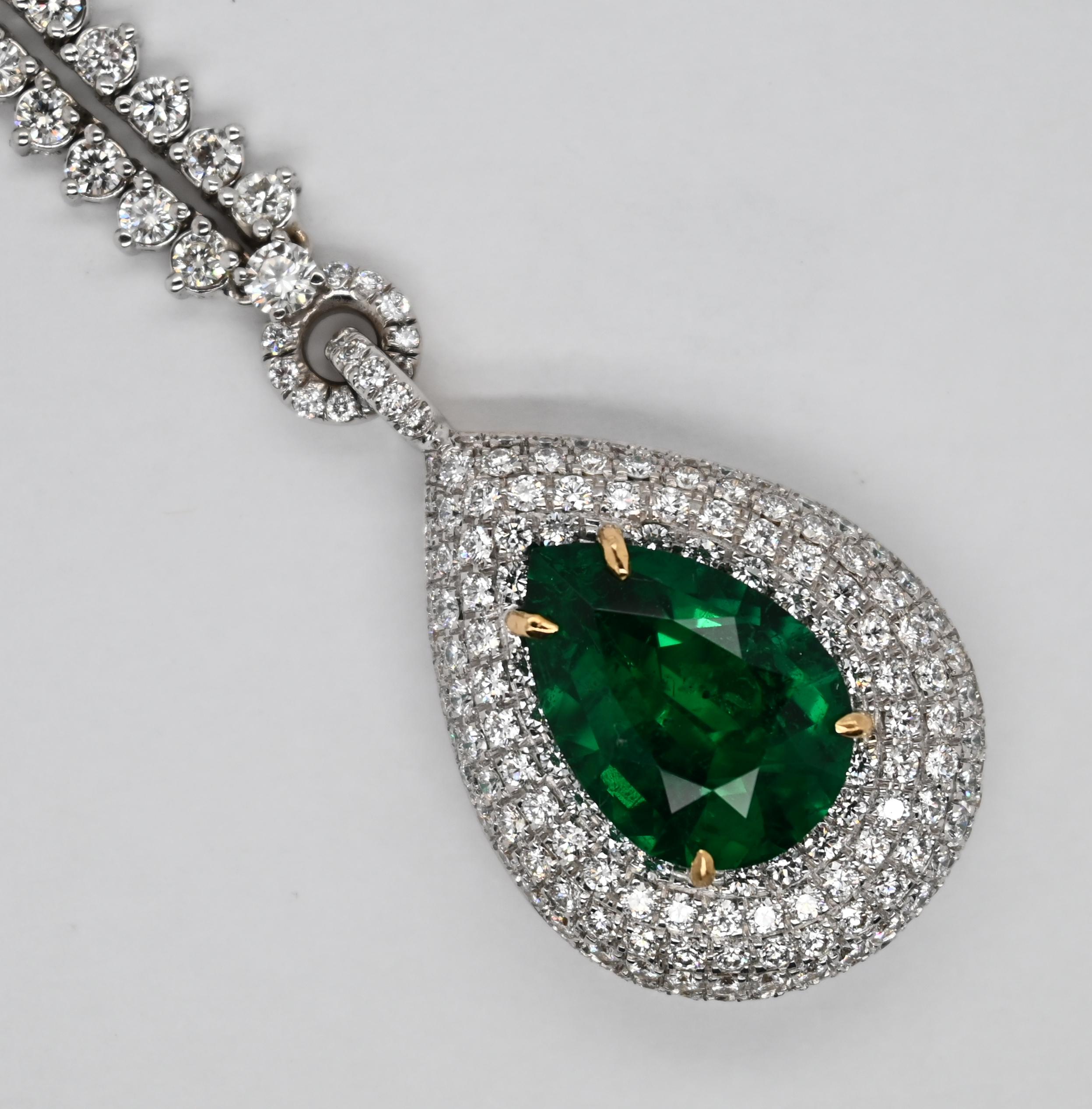large emerald necklace