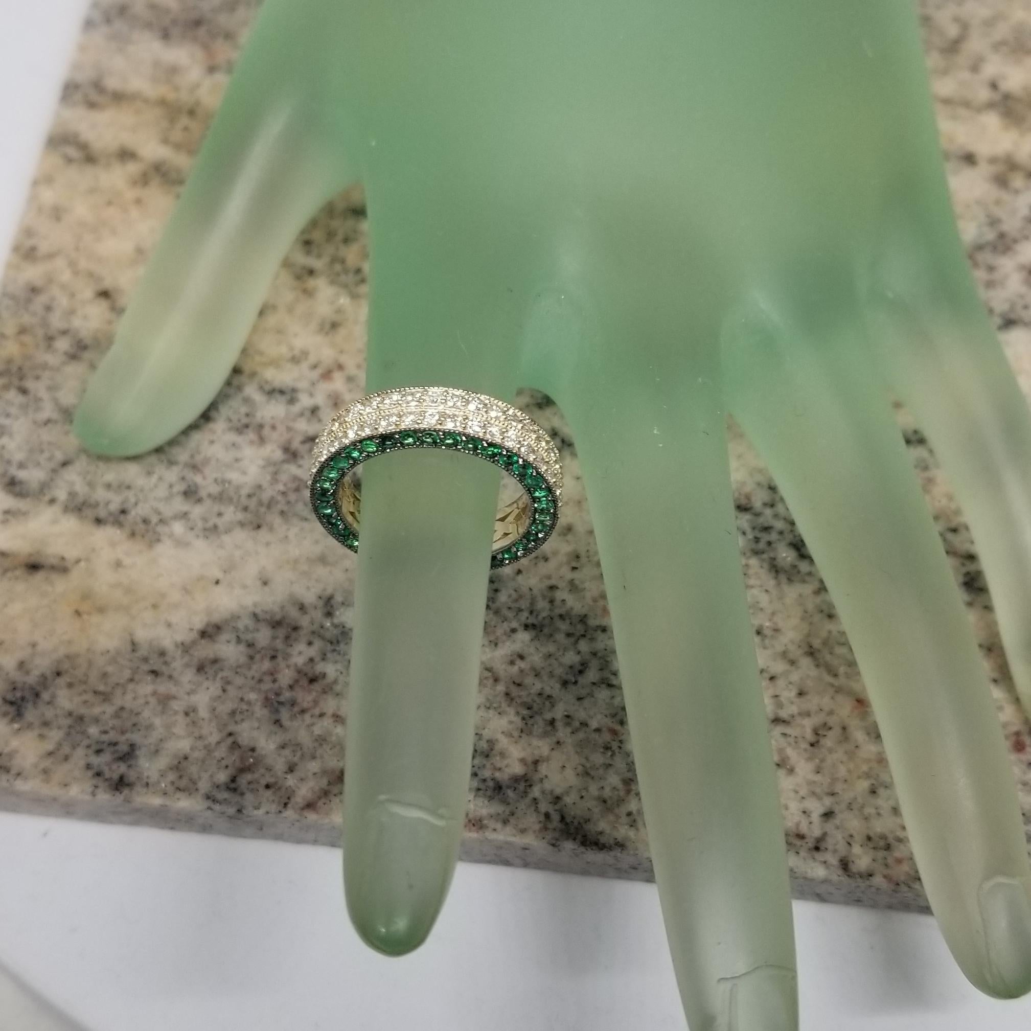 pave emerald ring