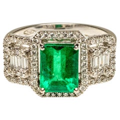 Diamond and Emerald Ring