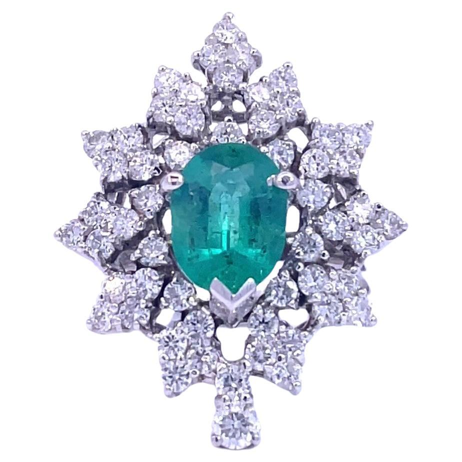 Diamond and Emerald Ring