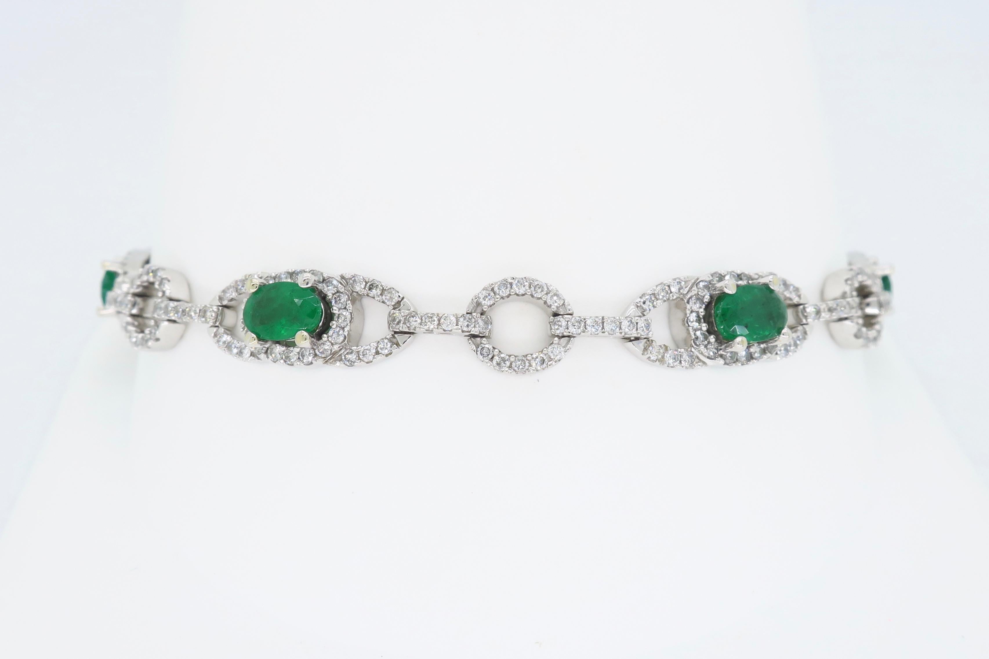 diamond and emerald bracelet