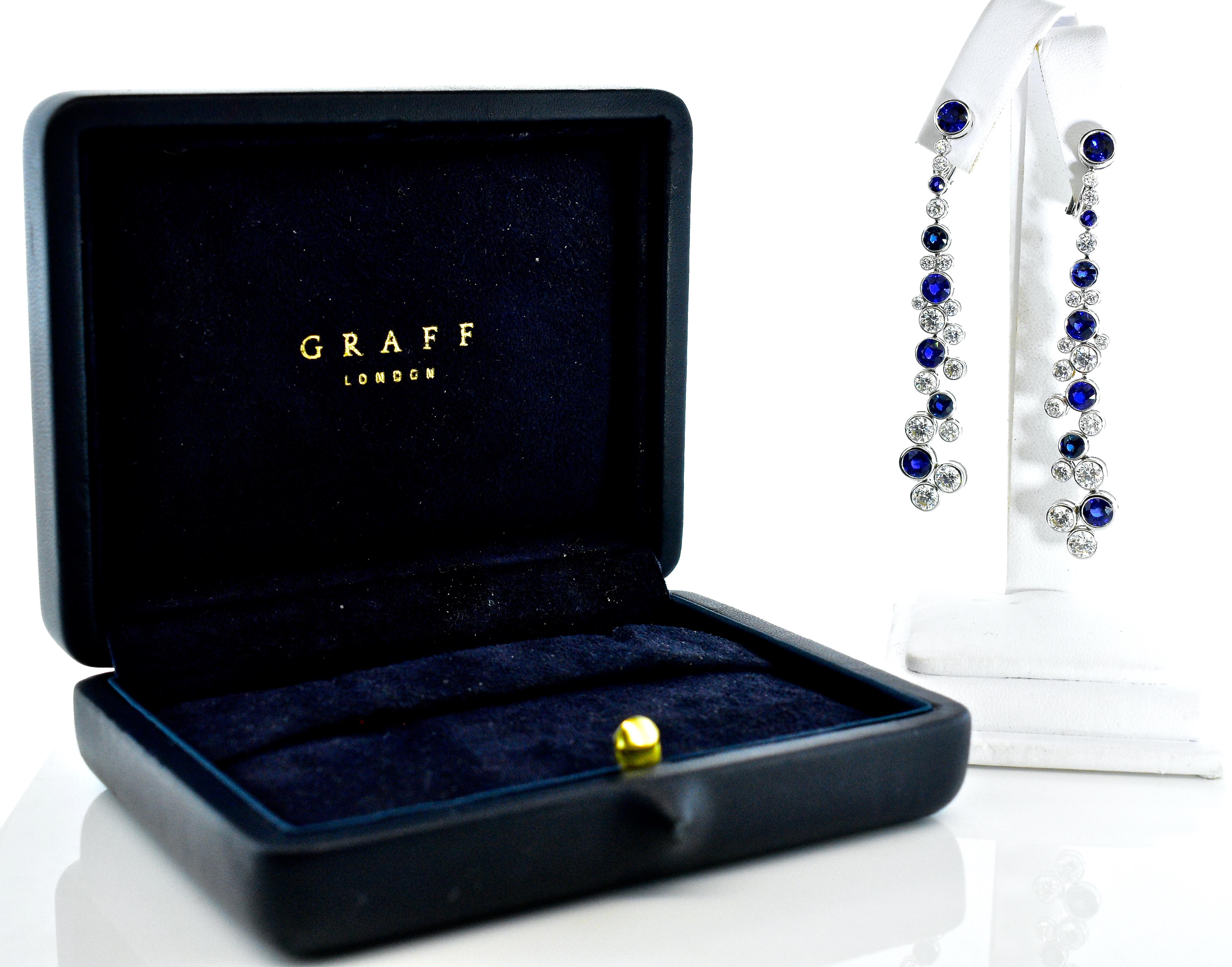 Diamond and Fine Sapphire Earrings by Graff, London 2