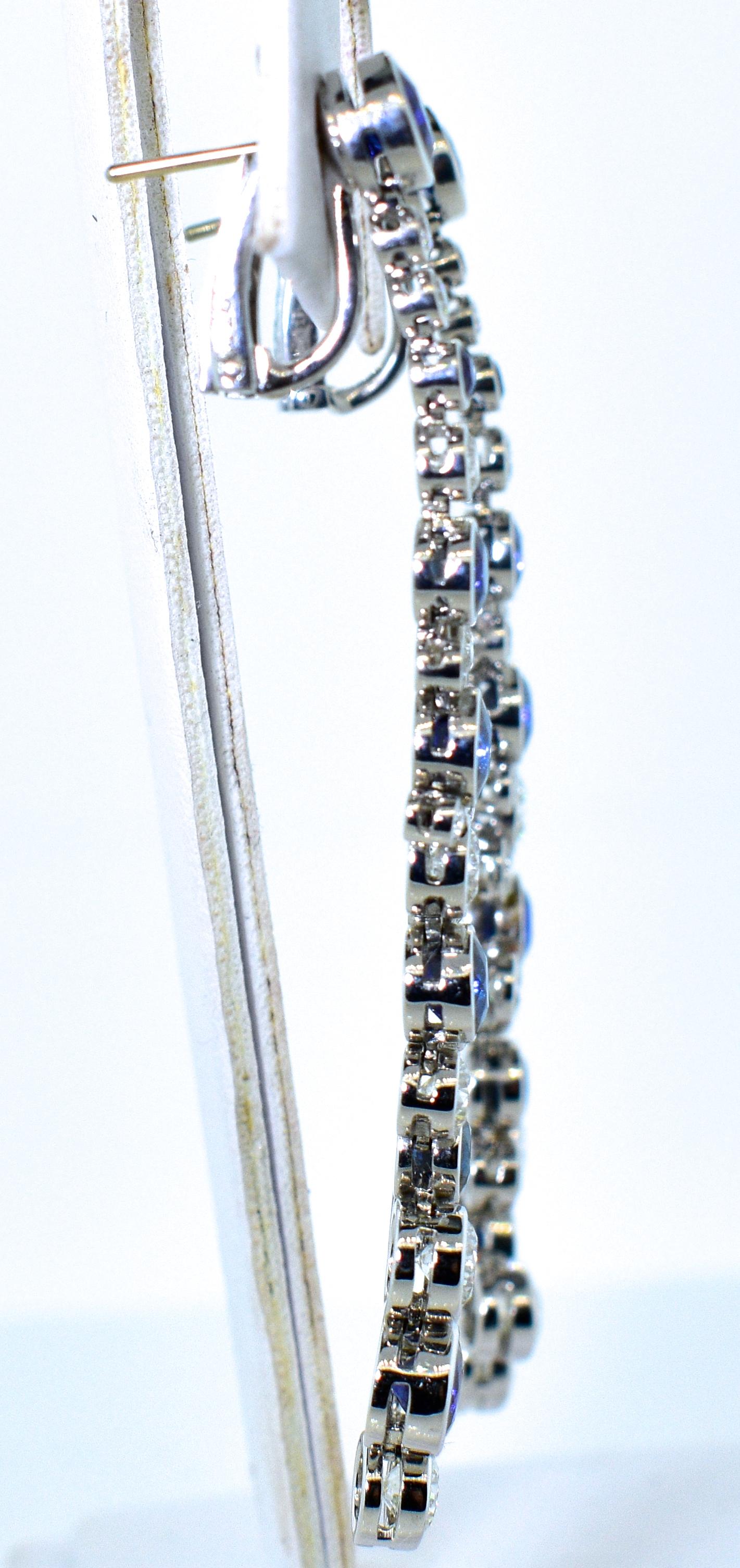 Diamond and Fine Sapphire Earrings by Graff, London 1