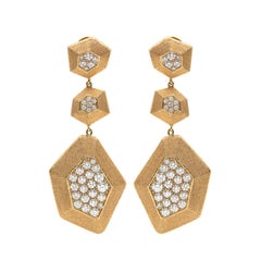 Diamond and Gold Earrings by Mimi So