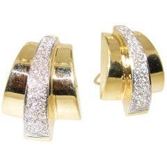 Diamond and Gold Earrings