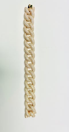 Pulsera de eslabones de oro y diamantes