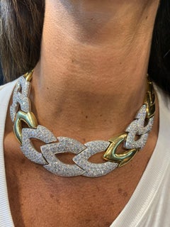 Halskette aus Diamanten und Gold