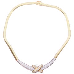 Diamond and Gold Necklace