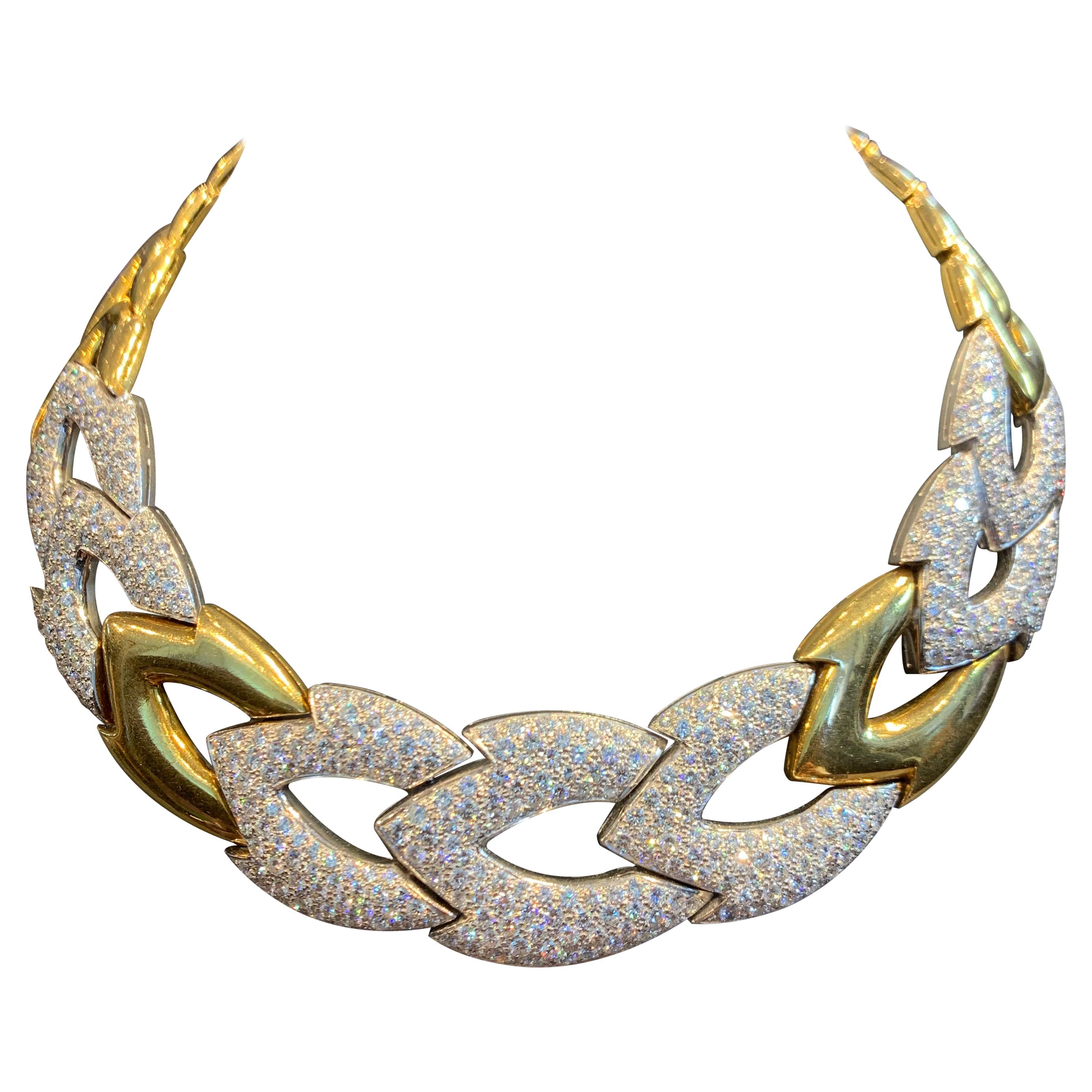 Elegant Gold and Diamond Snake Necklace at 1stDibs | classy gold ...