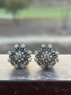 Diamond and Gold Ring and Earring Suite