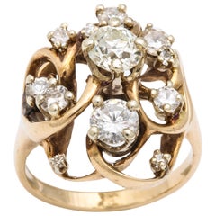 Diamond and 18K Gold Ring