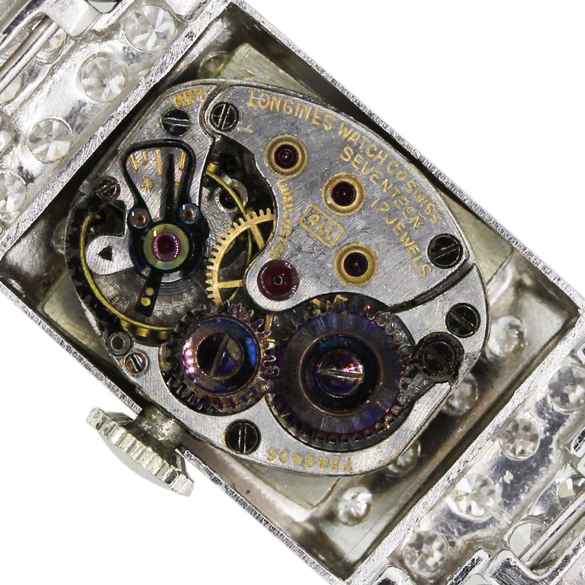 Diamond and Mother of Pearl Dial Antique Wristwatch In Excellent Condition In Boca Raton, FL