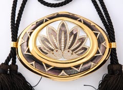 Diamond and Mother-of-Pearl Gold Clutch by Tabbah