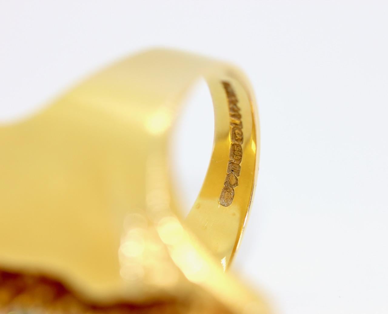Diamond and Multi-Gemstone Ring by Lapponia, design Björn Weckström, 14K Gold For Sale 1