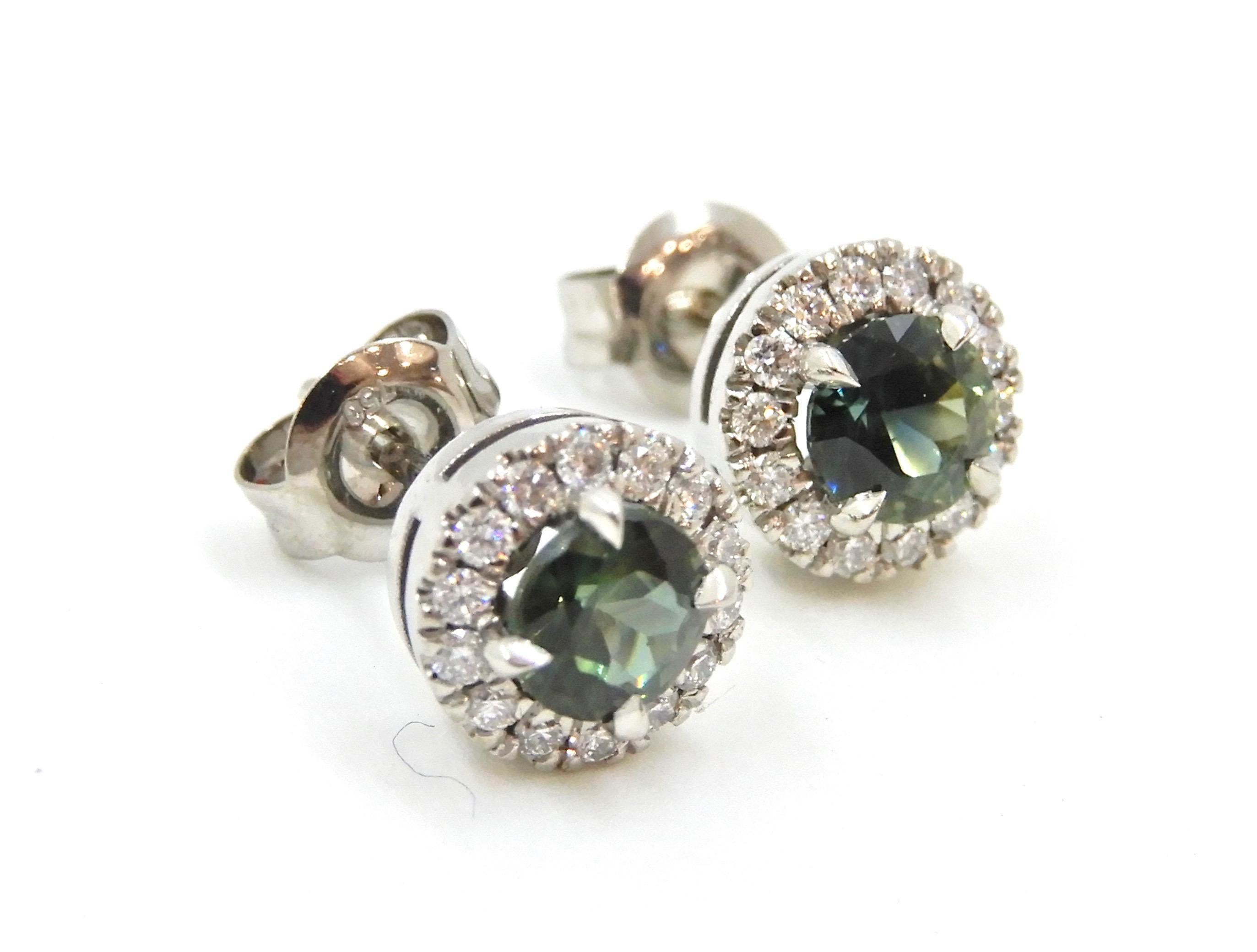 parti sapphire earrings