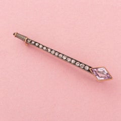 Diamond and Pink Sapphire Nail Pendant